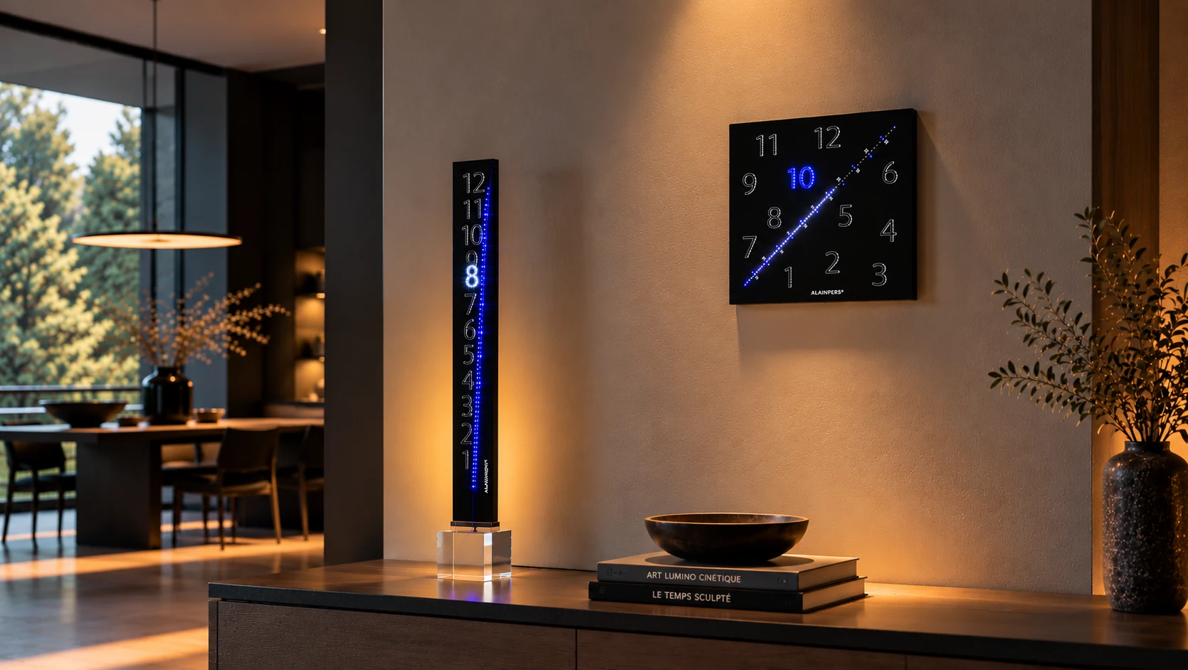 Horloges lumineuses design DIAGONAL